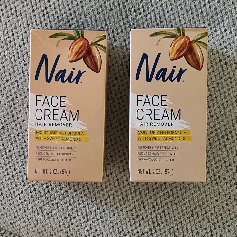 Two Nair Face Cream Hair Remover Brand New!